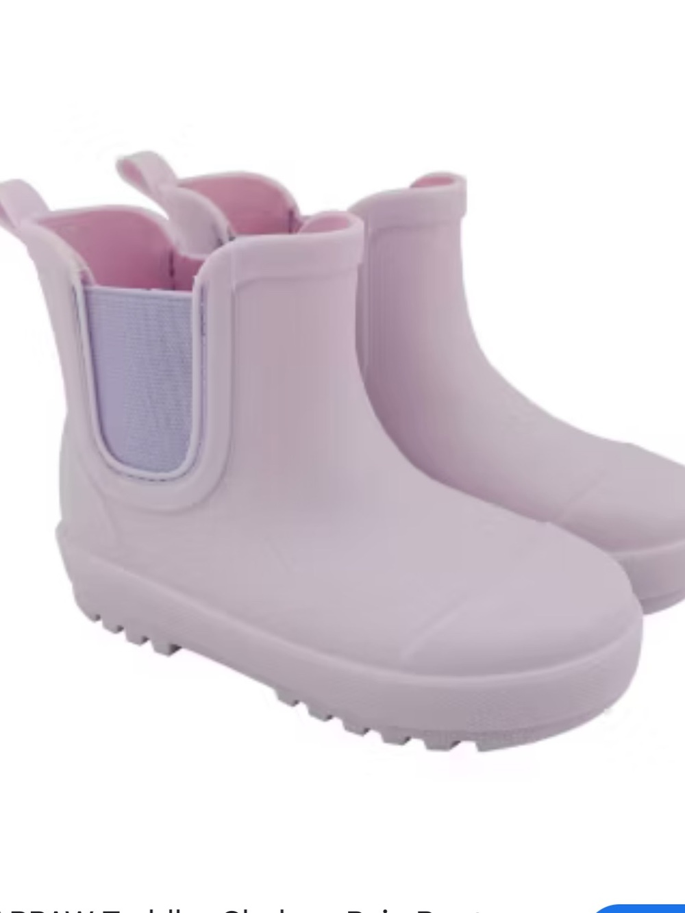BearPaw Toddler Chelsea Rain Boots - Pastel Pink
